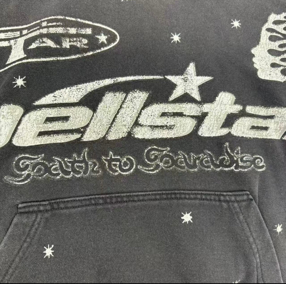 Black and White Hellstar Hoodie