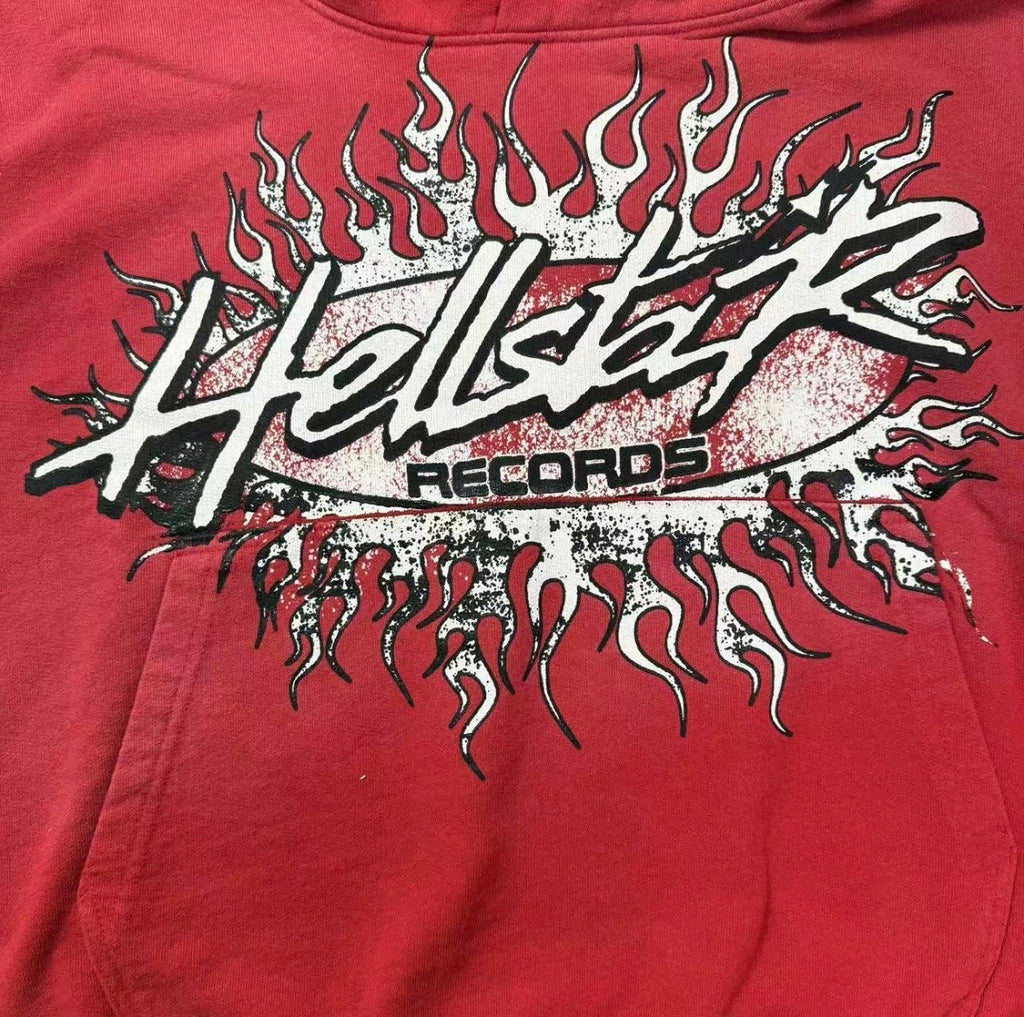 Red And White Hellstar Hoodie