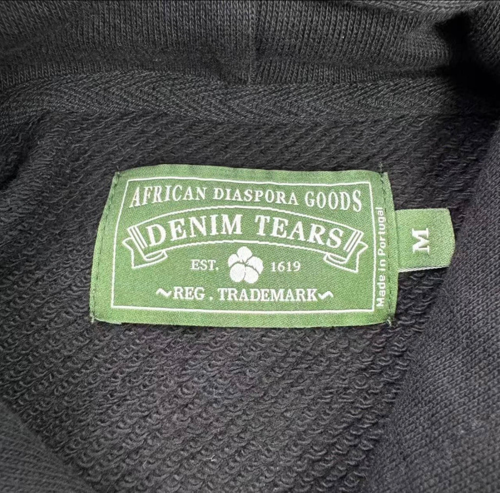 Navy Blue Denim Tears Hoodie