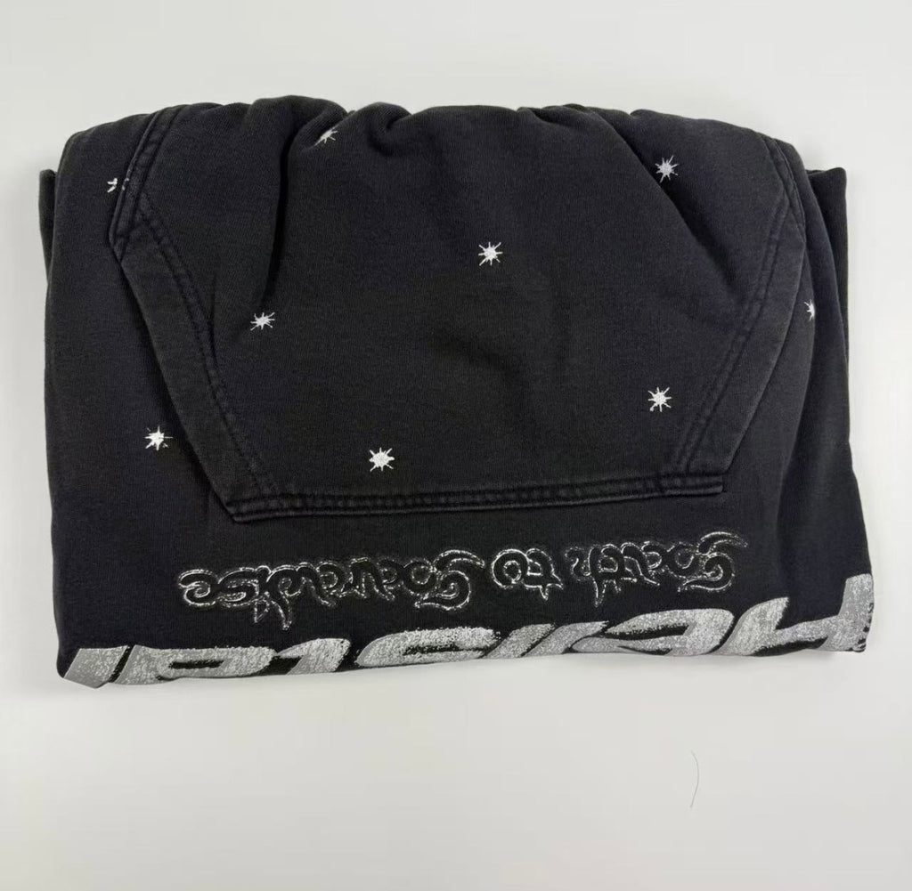 Black and White Hellstar Hoodie