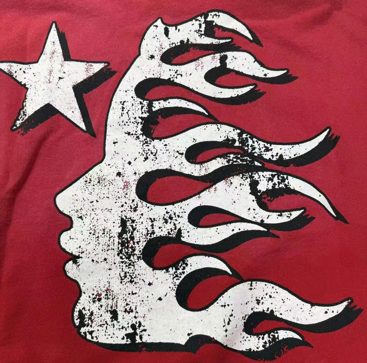 Red And White Hellstar Hoodie