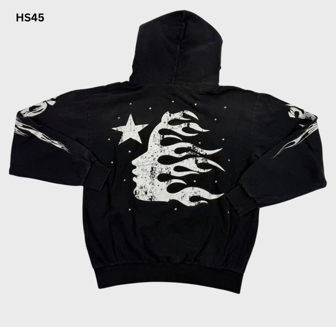 Black and White Hellstar Hoodie